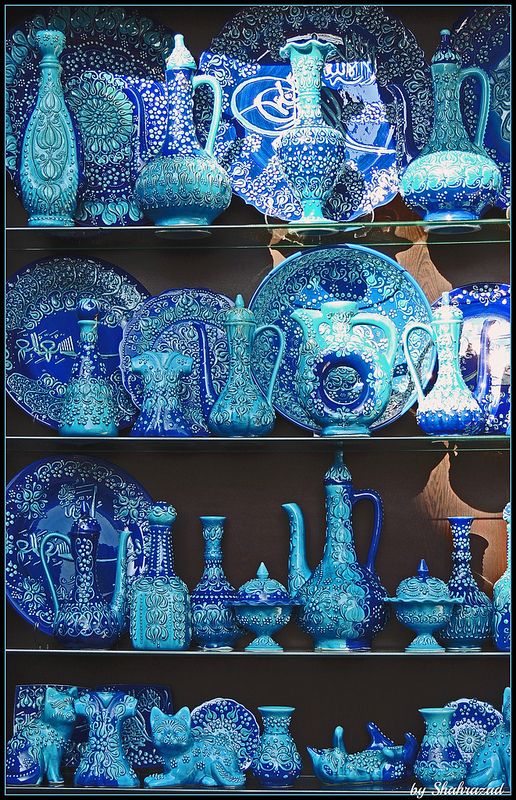 Blue Pottery Decoration