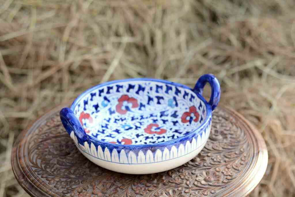 Blue Pottery Karahi