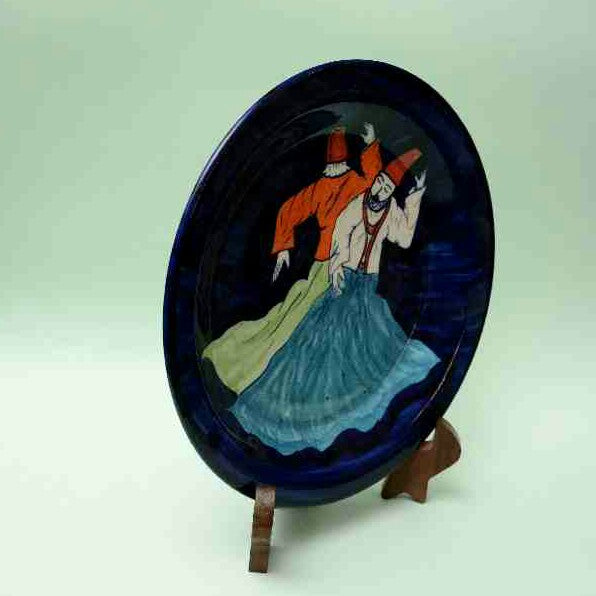 Blue Pottery Decorative Art Plate