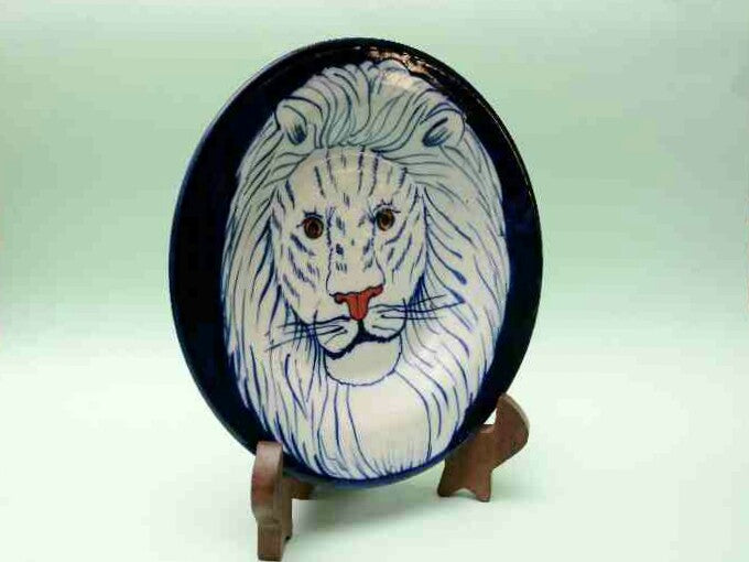Blue Pottery Decorative Art Plate