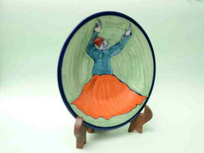 Blue Pottery Decorative Art Plate