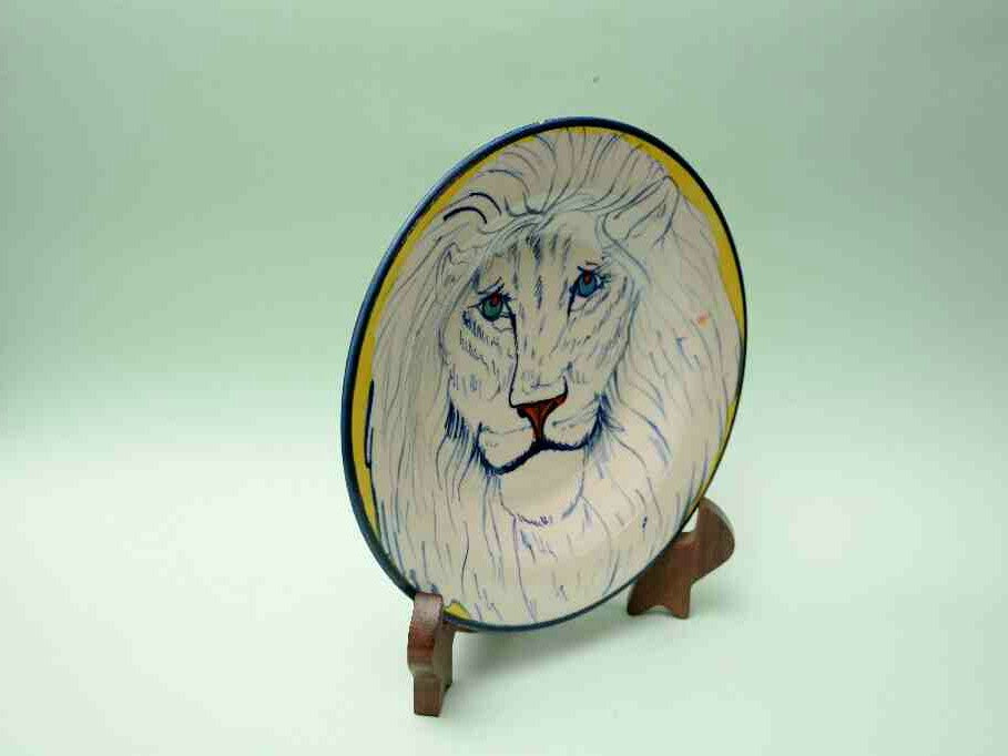 Blue Pottery Decorative Art Plate