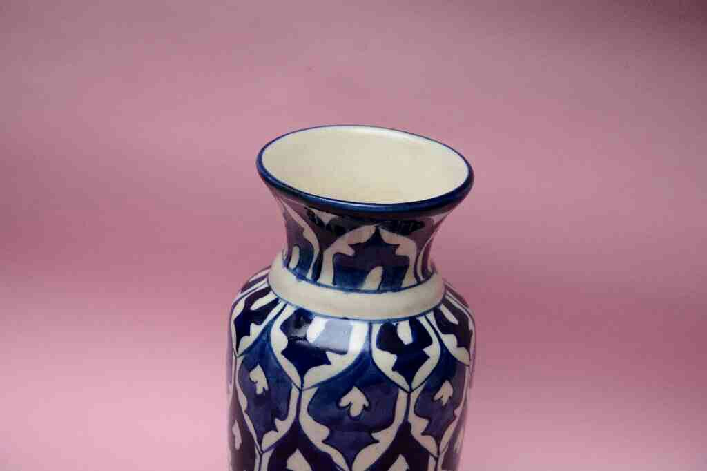 Blue Pottery Medium Flower Vase