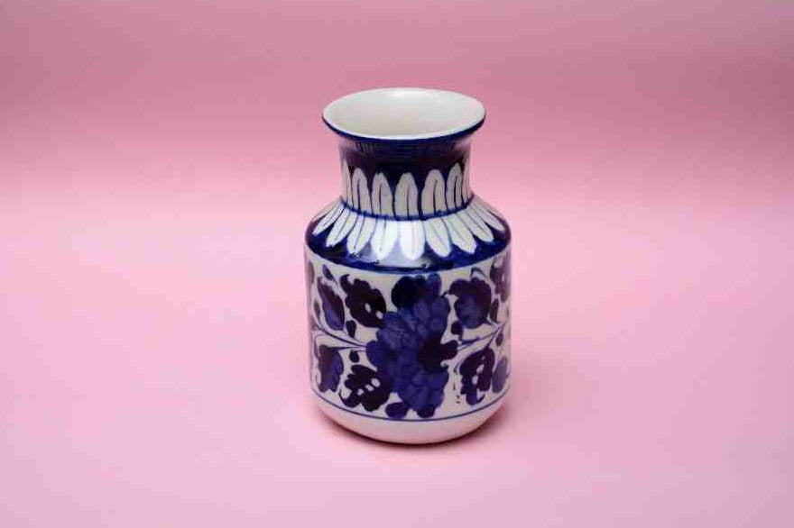 Blue Pottery Small Flower Vase