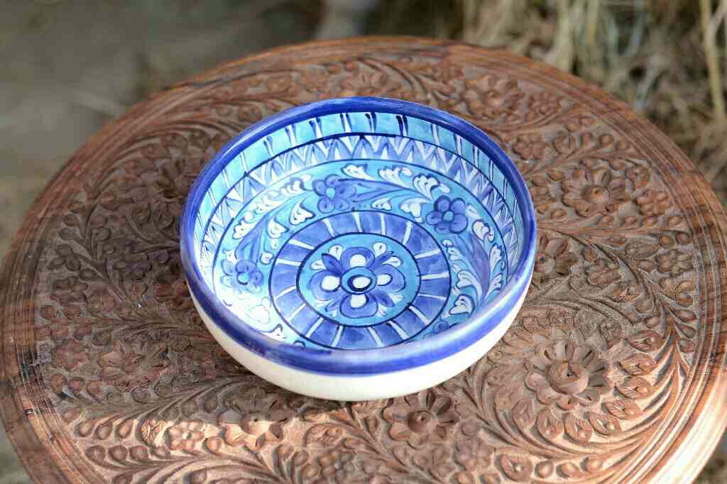 Blue Pottery Bowl