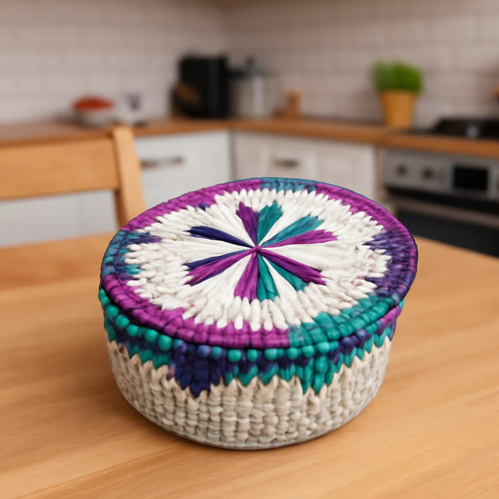 Traditional Handwoven Basket, A Cultural Treasure Made in Pakistan (Sindh)