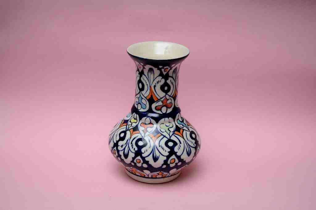 Blue Pottery Medium Flower Vase