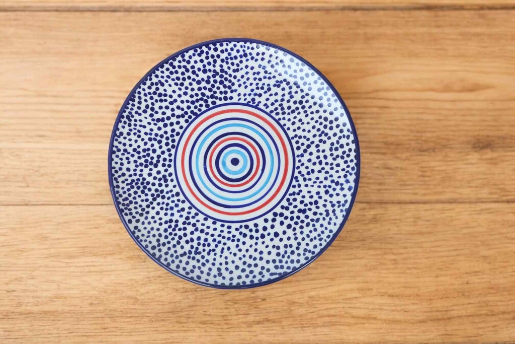 Blue Pottery Large Plate