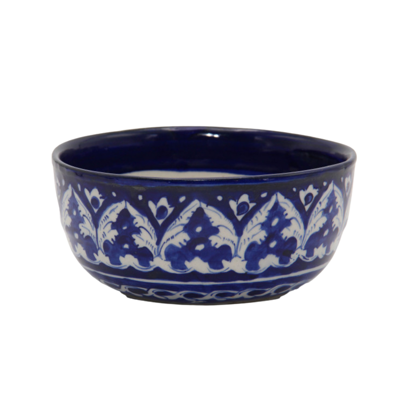 Handcrafted Blue Pottery Soup Bowl – 7x4 Inch | Elegant Ceramic Serveware