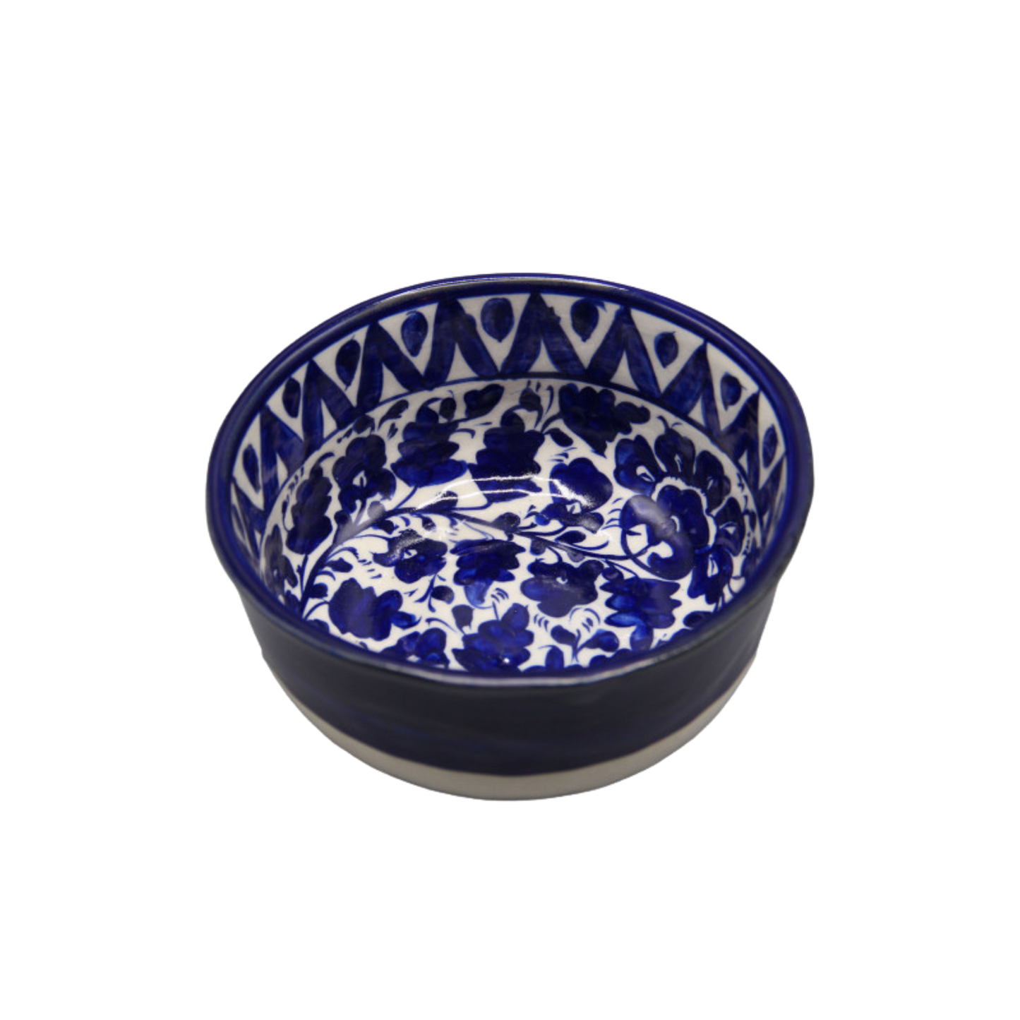 Handcrafted Blue Pottery Soup Bowl – 7x4 Inch | Elegant Ceramic Serveware