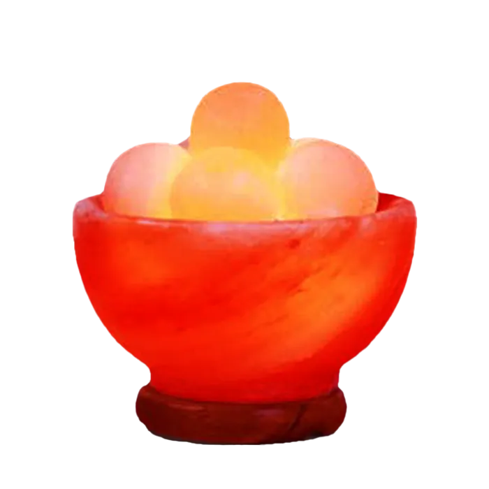 Fire Bowls Salt Lamps Round With Balls
