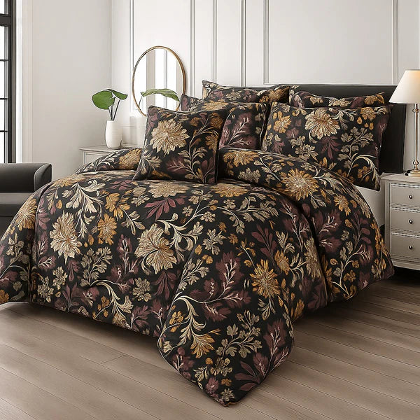 FOREST PATTA- 7pcs PREMIUM Summer Comforter Set (Light Filling)