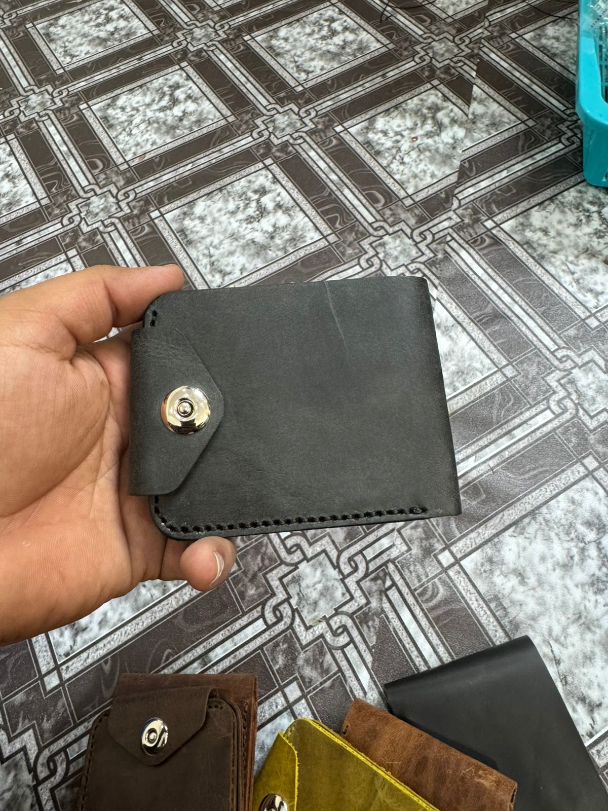 Leather Wallet - BLACK