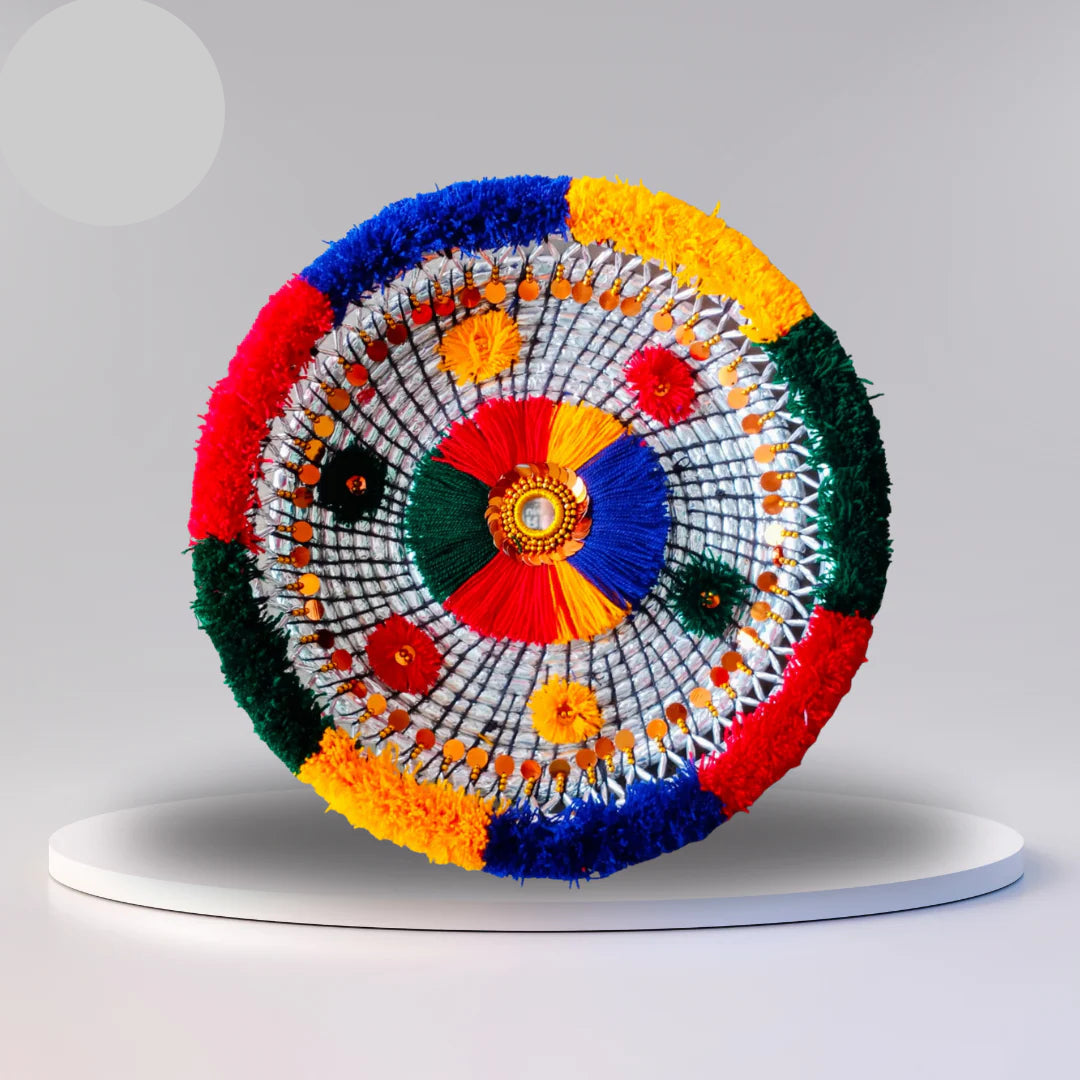 Handcrafted Decorative Plate, Unique Home Decor Made in Pakistan (Sindh)
