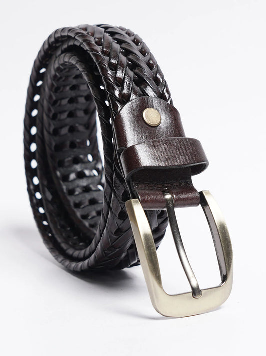 Dark Brown Leather Belt (BELT-856)