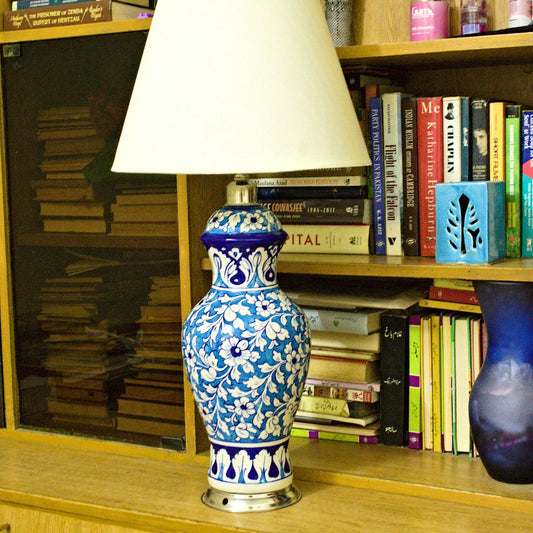 Azure Tall Lamp with Shade