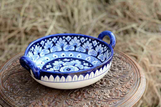 Blue Pottery Karahi