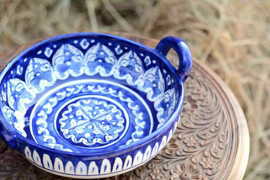 Blue Pottery Karahi