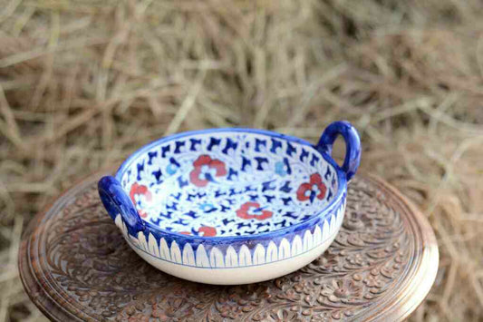 Blue Pottery Karahi