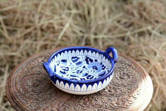 Blue Pottery Karahi