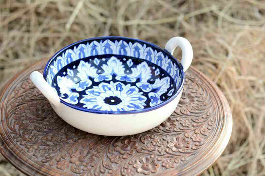 Blue Pottery Karahi
