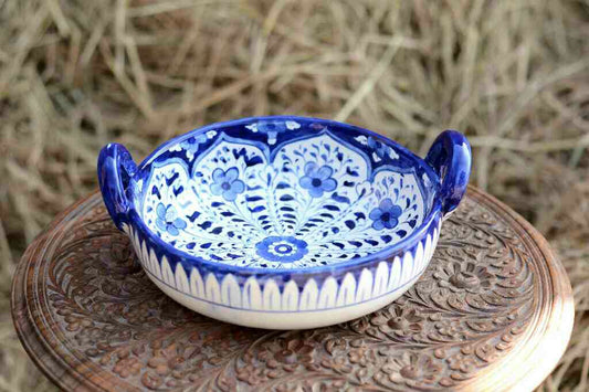 Blue Pottery Karahi
