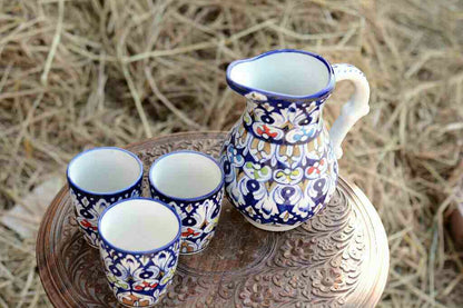 Blue Pottery Water Set