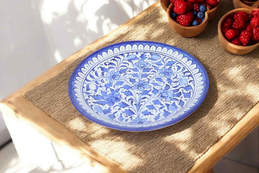 Blue Pottery Full Plate