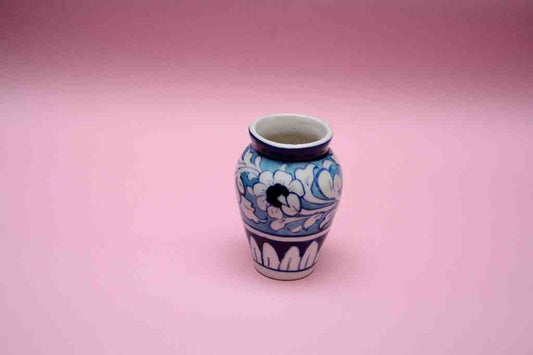 Blue Pottery Small Flower Vase