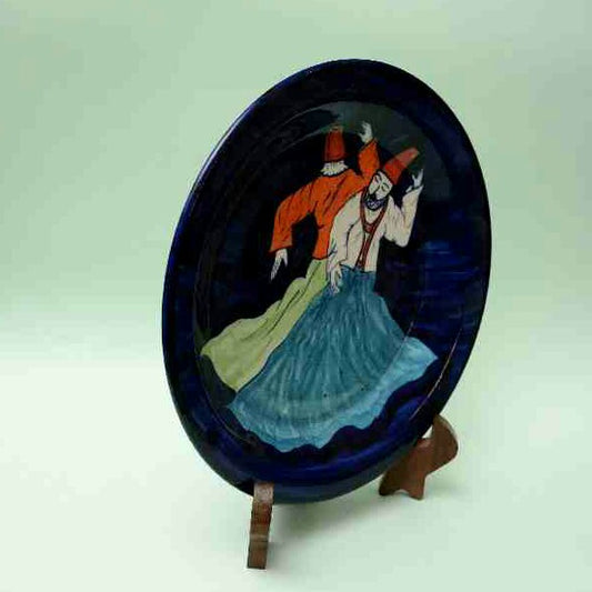 Blue Pottery Decorative Art Plate