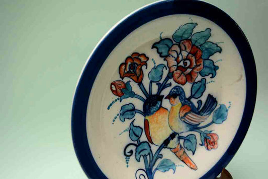 Blue Pottery Decorative Art Plate