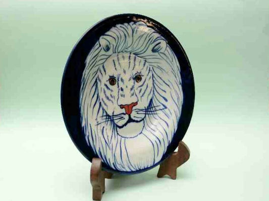 Blue Pottery Decorative Art Plate