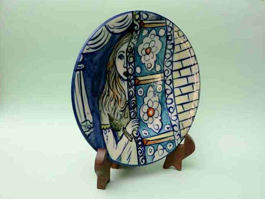 Blue Pottery Decorative Art Plate