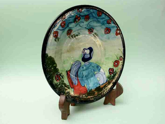 Blue Pottery Decorative Art Plate