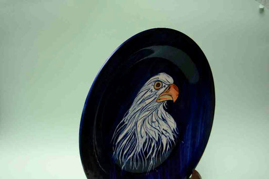 Blue Pottery Decorative Art Plate