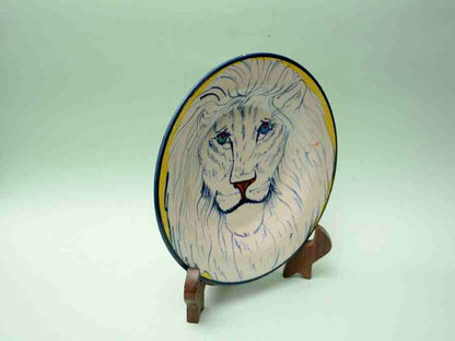 Blue Pottery Decorative Art Plate