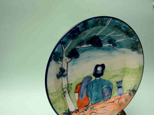 Blue Pottery Decorative Art Plate