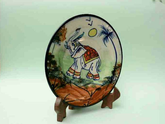 Blue Pottery Decorative Art Plate