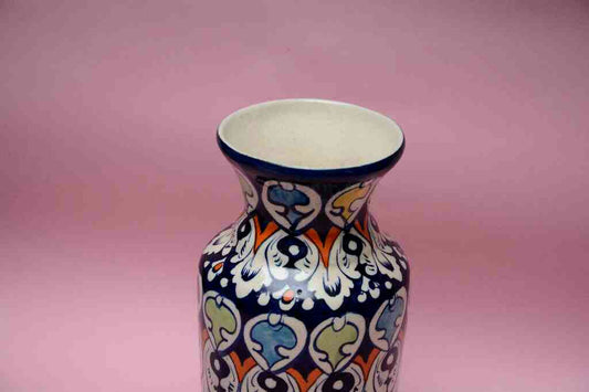 Blue Pottery Medium Flower Vase