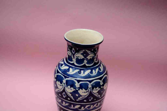 Blue Pottery Medium Flower Vase