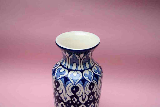 Blue Pottery Medium Flower Vase