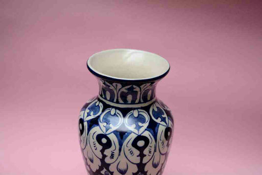 Blue Pottery Medium Flower Vase
