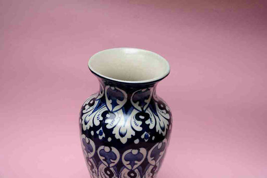 Blue Pottery Medium Flower Vase