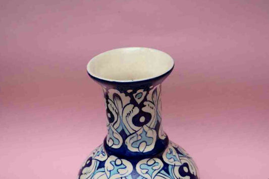 Blue Pottery Medium Flower Vase