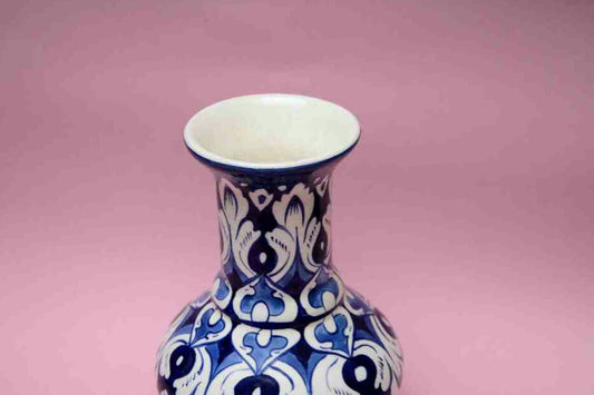 Blue Pottery Medium Flower Vase