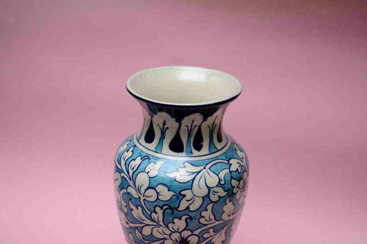 Blue Pottery Medium Flower Vase