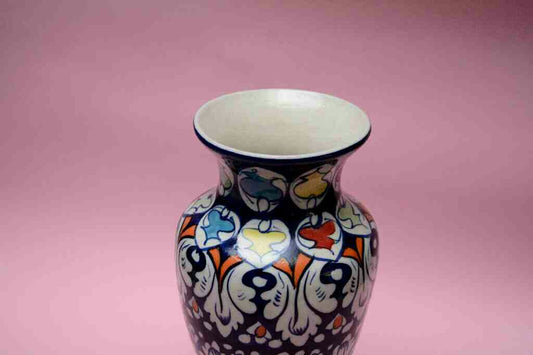 Blue Pottery Medium Flower Vase