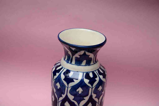 Blue Pottery Medium Flower Vase