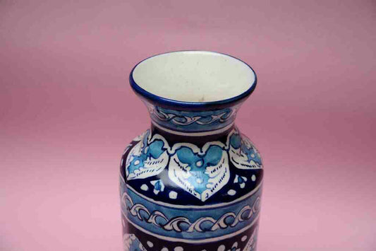 Blue Pottery Medium Flower Vase