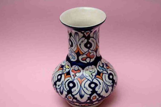 Blue Pottery Medium Flower Vase